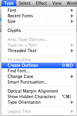 Fonts To Outlines
